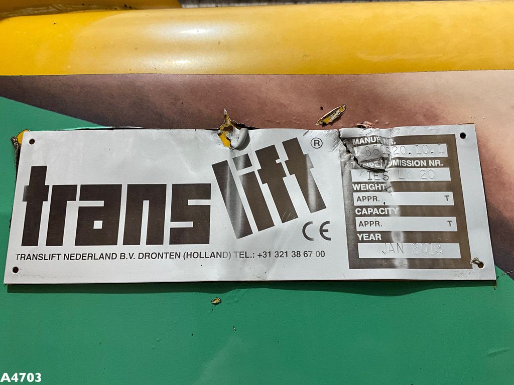 Translift 20m³ zijlader container