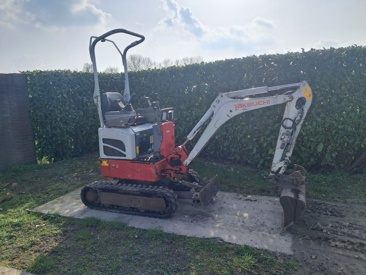 Minigraver Takeuchi TB210 / Sloop-sorteer ( Bj 2018 ) Minikraan