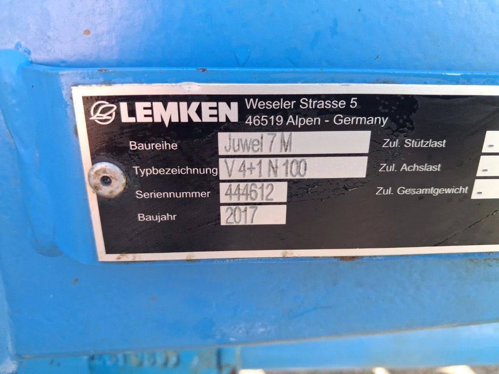 Lemken Juwel 7M 5 schaar vario