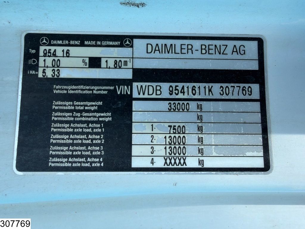 Mercedes Actros 3348 6x4, V8, Manual, Steel