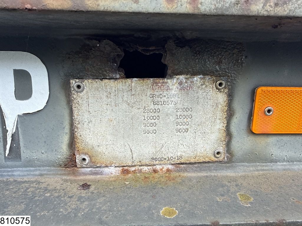 Groenewegen Chassis 20 ft, Steelsuspension, drum brakes