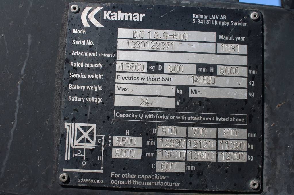 Kalmar DC 13.6-600 empty container handler