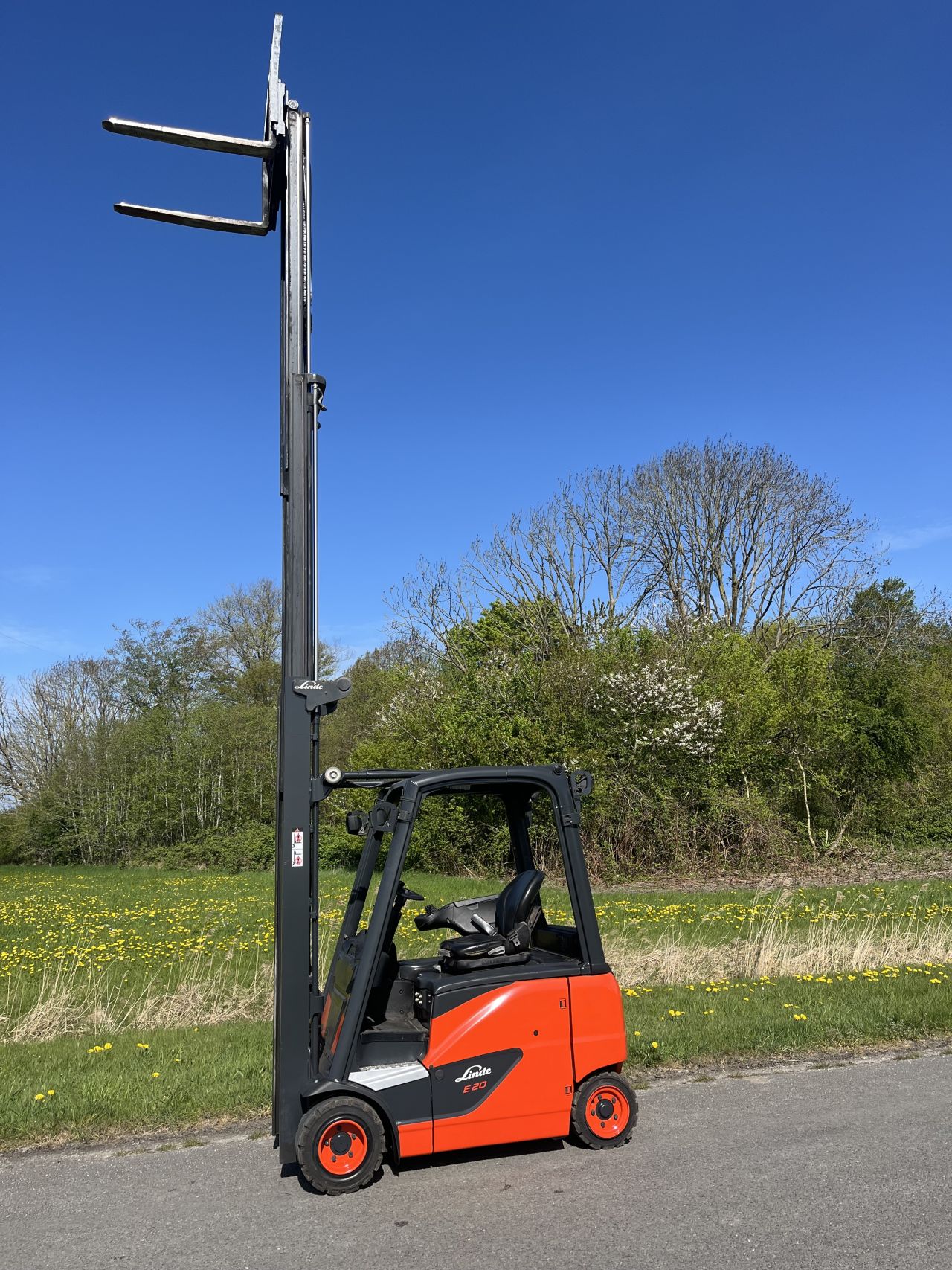 Linde E20PH elektrische heftruck triplo sidehift