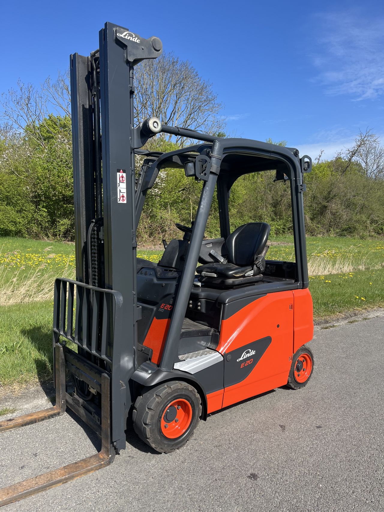 Linde E20PH elektrische heftruck triplo sidehift