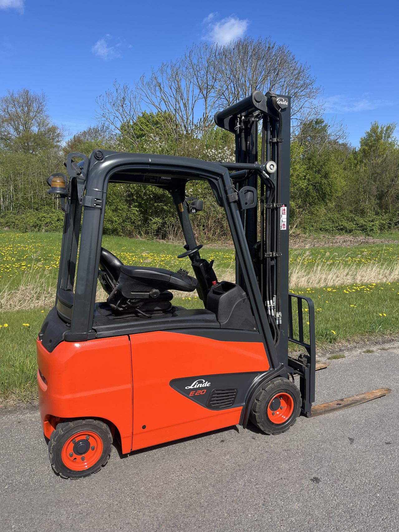 Linde E20PH elektrische heftruck triplo sidehift