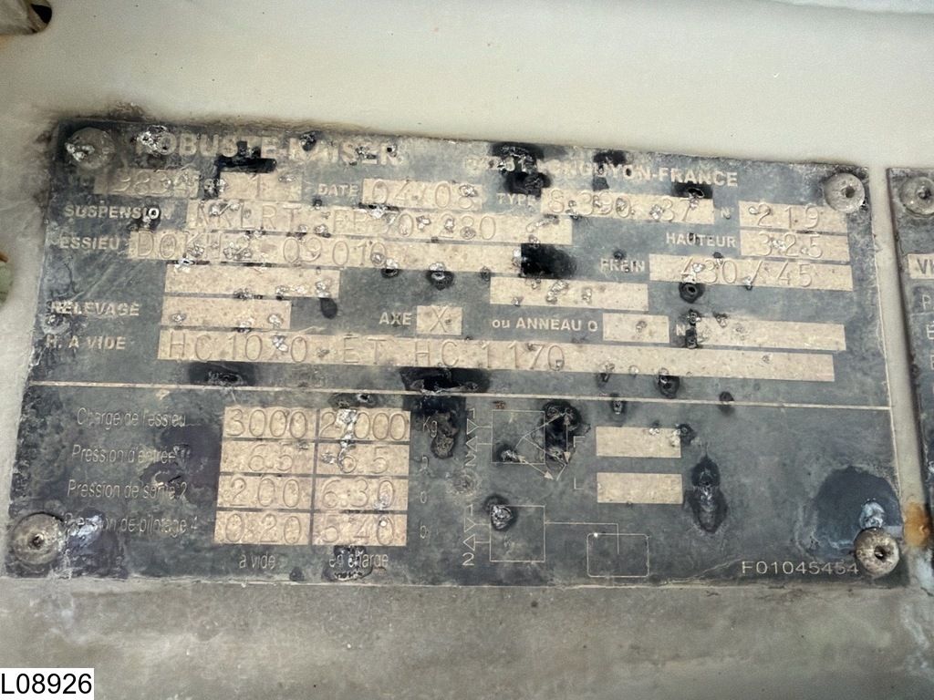 Trailor open laadbak 4 open-top trailers.