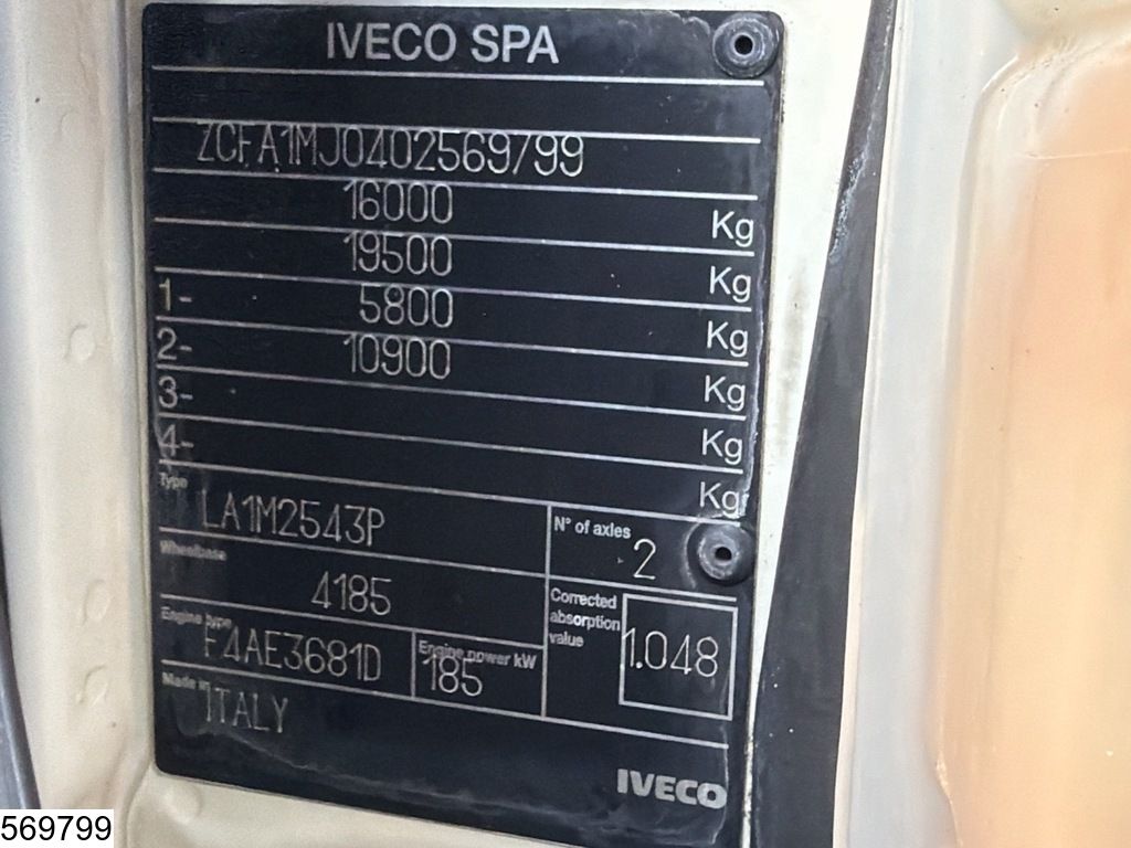 Iveco Eurocargo 160E25 EURO 5, Manual, Telma, 16100 liter, LPG