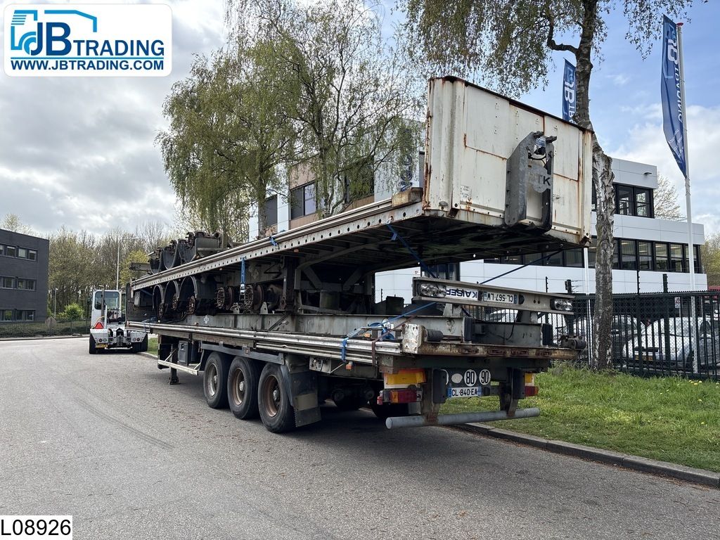 Trailor open laadbak 4 open-top trailers.