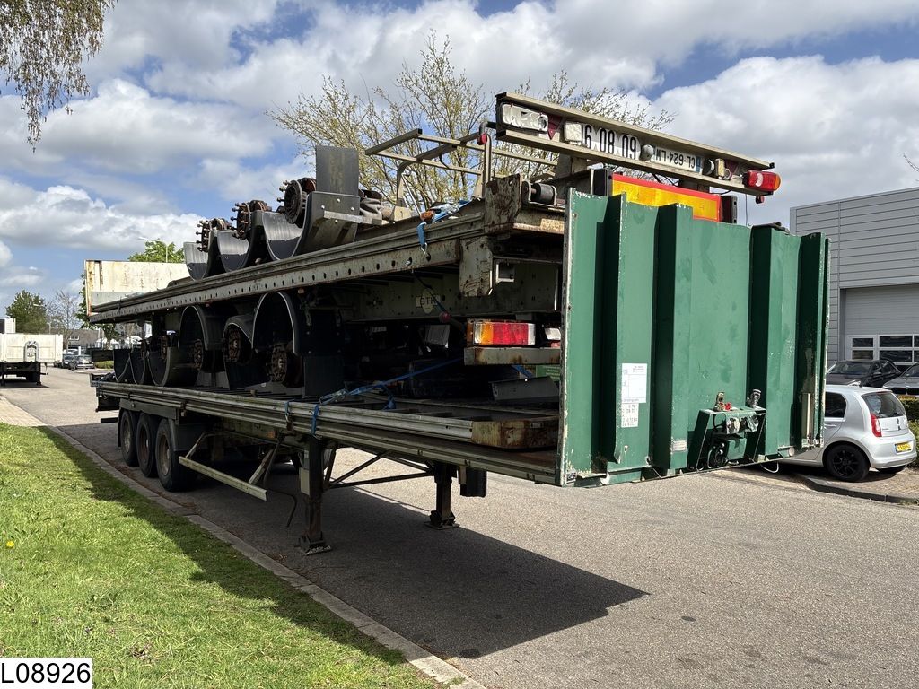 Trailor open laadbak 4 open-top trailers.