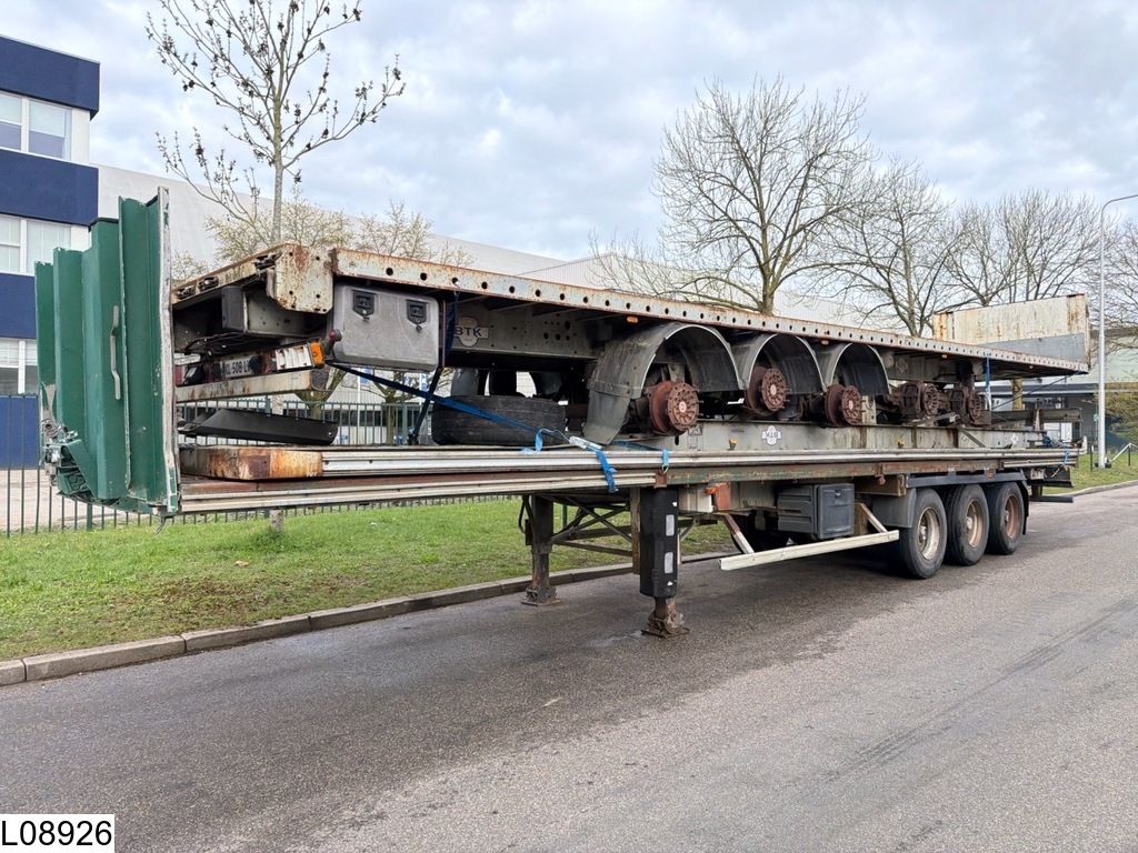 Trailor open laadbak 4 open-top trailers.