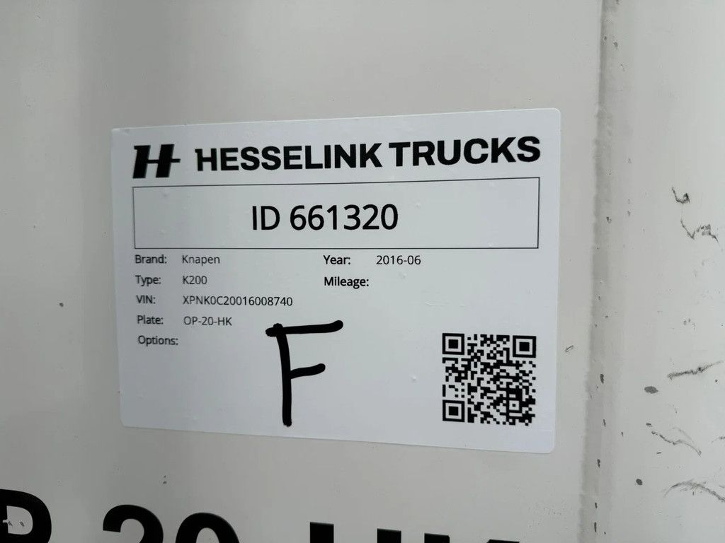 Knapen Trailers K200 90m3 4AS Liftas 2x Stuuras Alcoa 10MM Cargo Floor