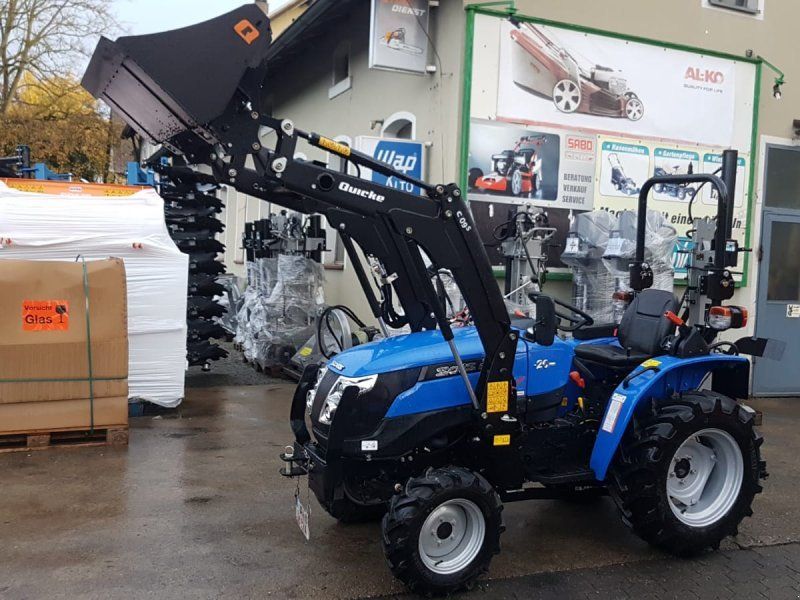 Solis 20 + Alö Quicke C09s Frontlader + Schaufel +  Zulassungspap