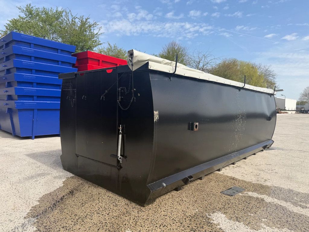 Sidalco 15m3 Mestcontainer met afdekzeil
