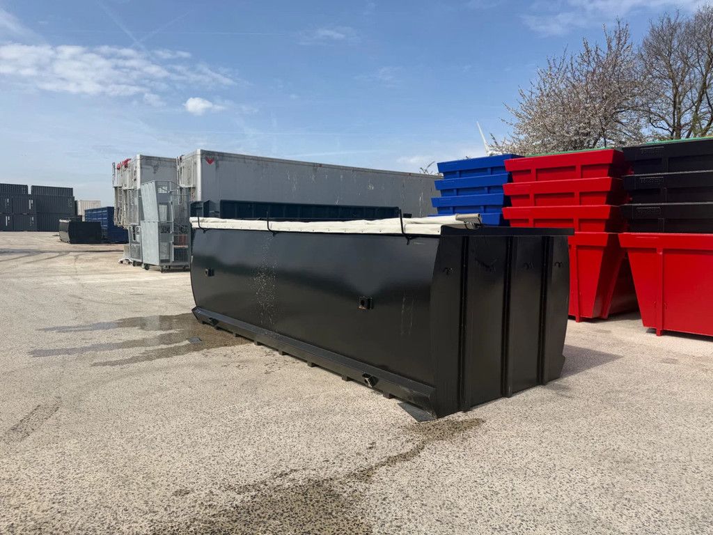 Sidalco 15m3 Mestcontainer met afdekzeil