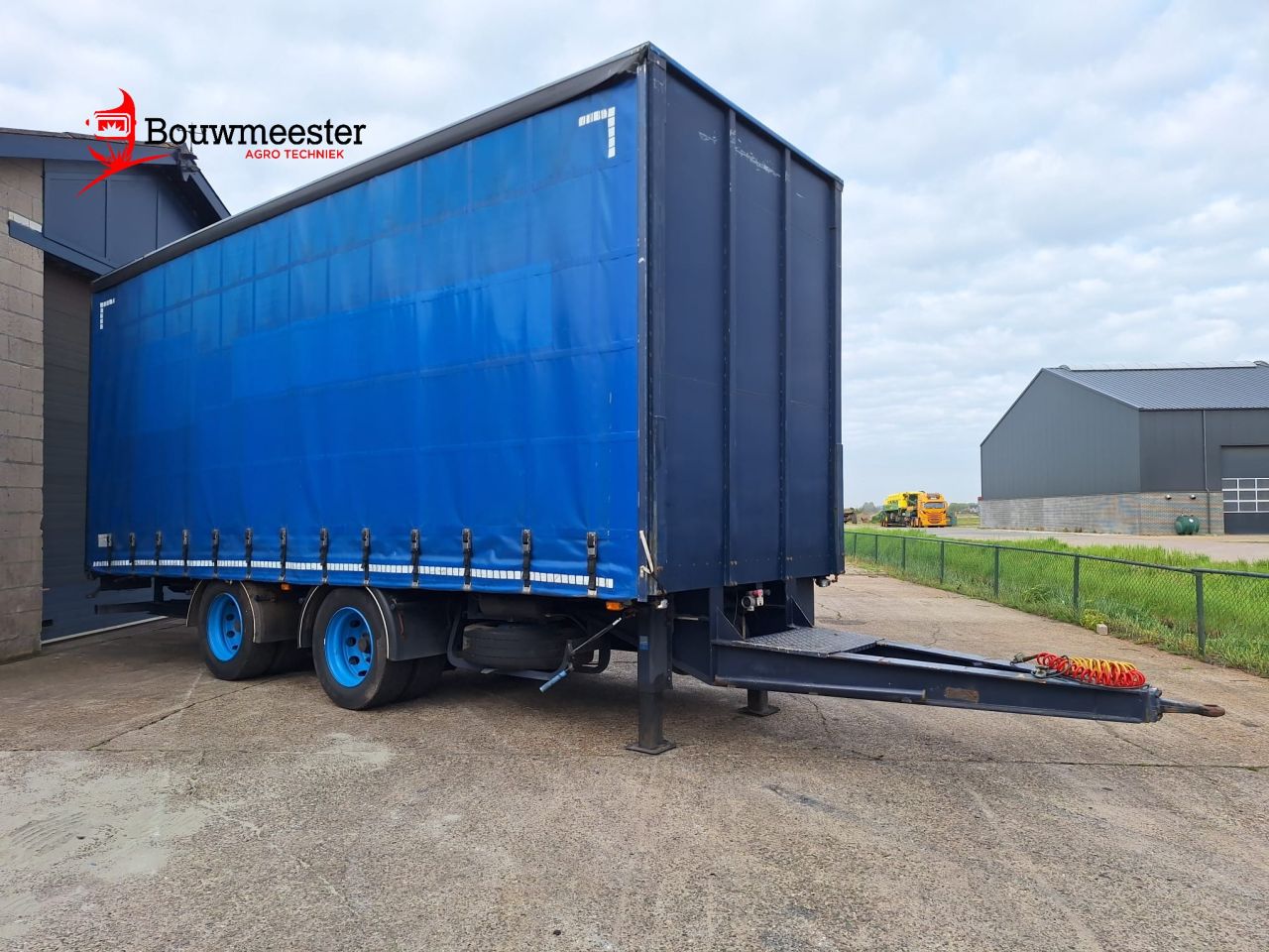 Nette landbouwwagen/zeilenwagen te koop aangeboden