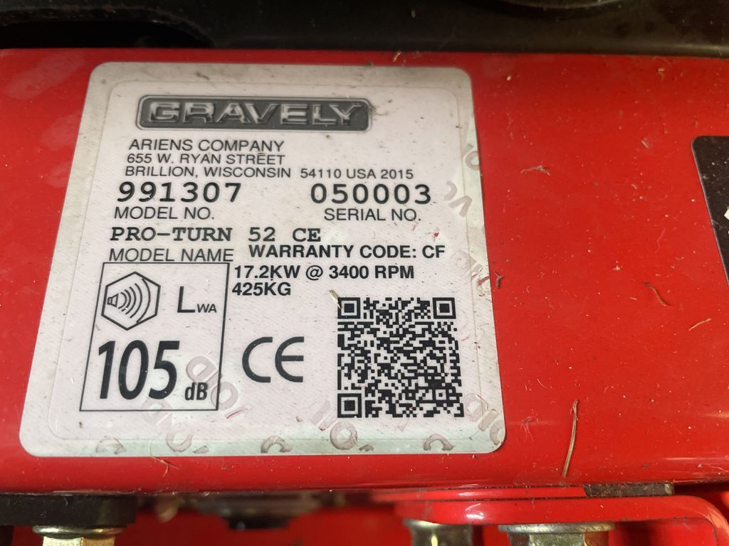 Ariens Gravely Pro turn 52