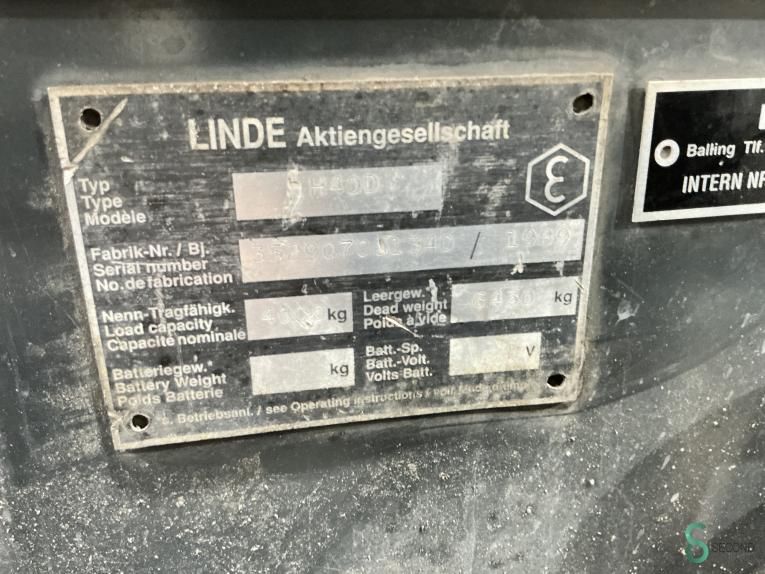 Gabelstapler Diesel Linde H40D 1989