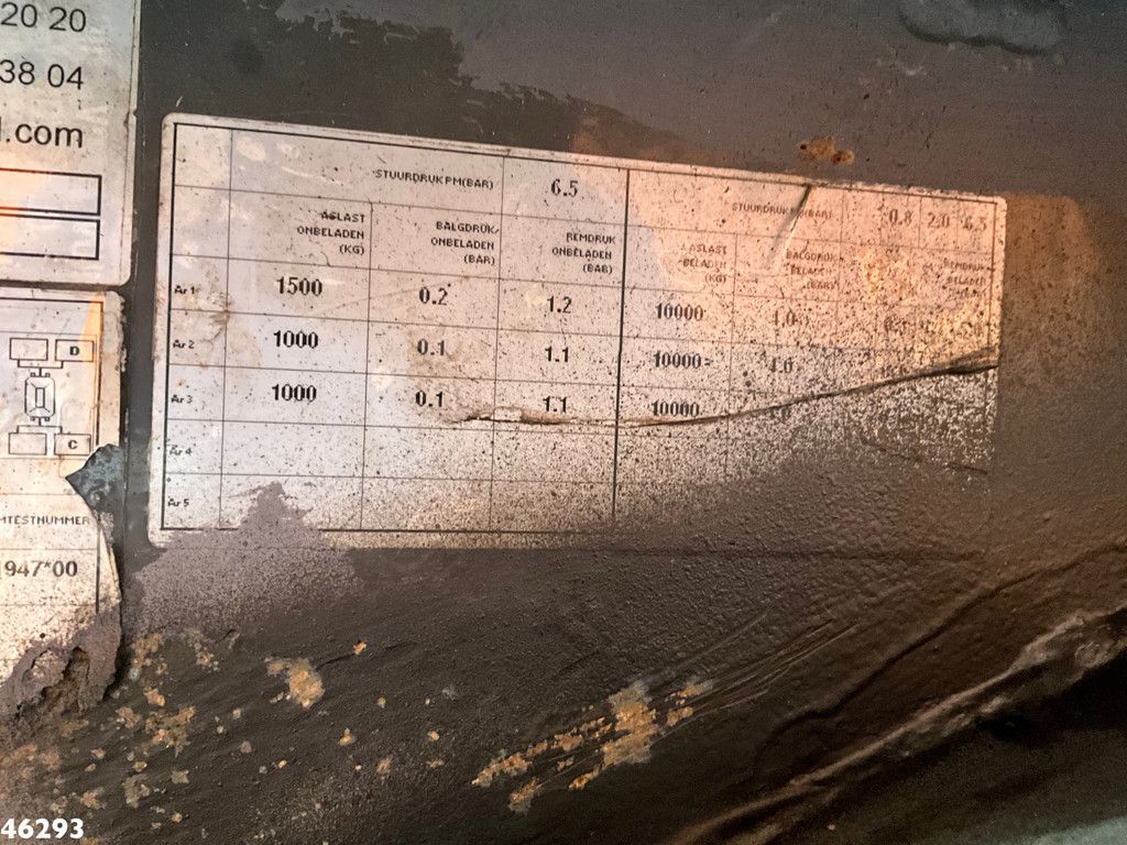 Van Hool 3-assige containeraanhangwagen