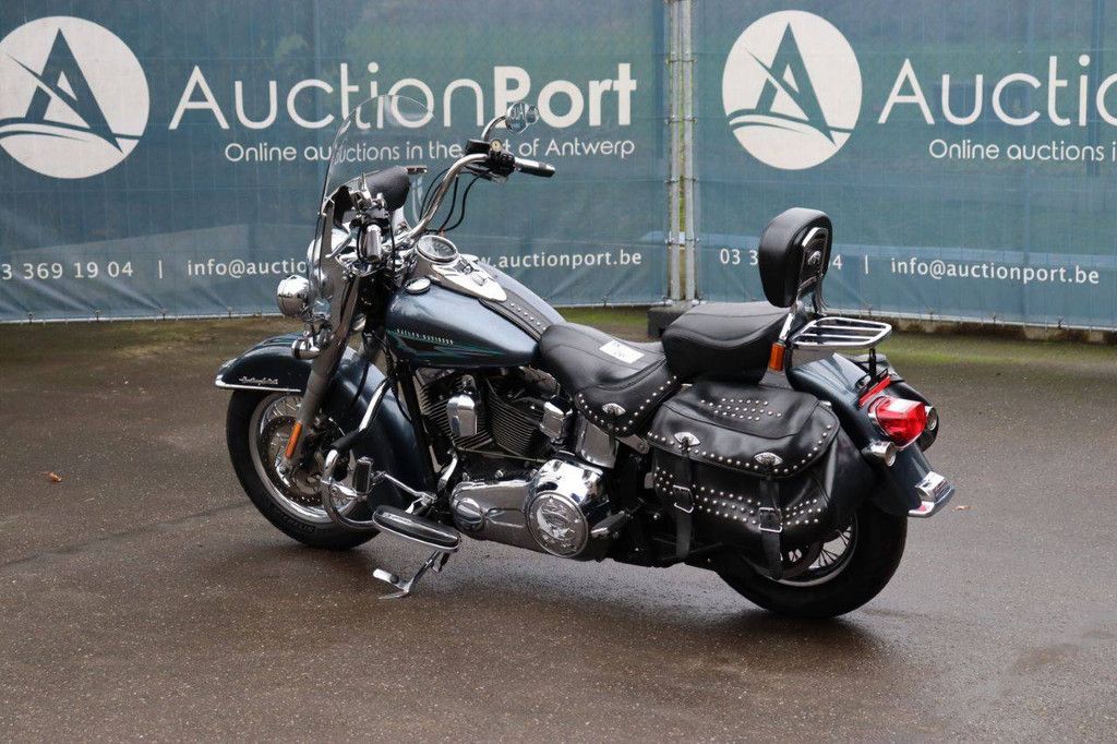 Motorcycle Harley Davidson Heritage Softail Classic Petrol 2015