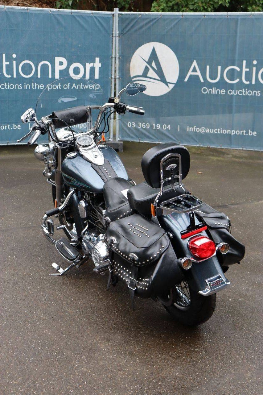 Motorcycle Harley Davidson Heritage Softail Classic Petrol 2015