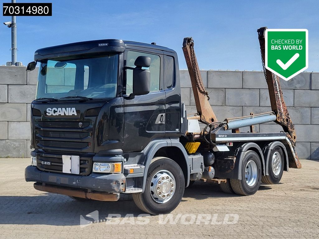 Scania G G410 6X2 19tons HIAB MultiLift Lift+Steering axle 3-pedals Euro 6