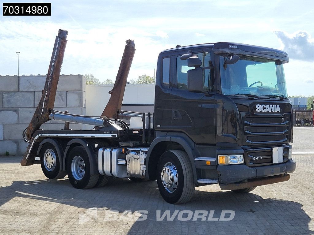 Scania G G410 6X2 19tons HIAB MultiLift Lift+Steering axle 3-pedals Euro 6