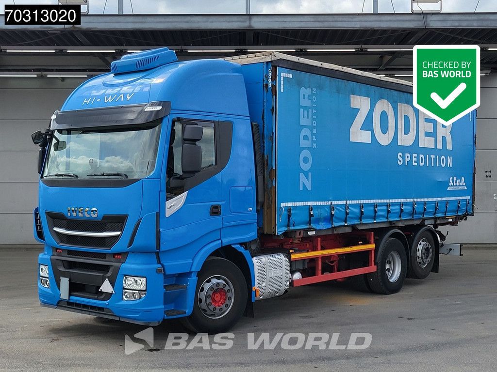 Iveco Stralis 480 6X2 BDF Curtainsider Full Air Retarder Lift-Axle Automatic Euro 6