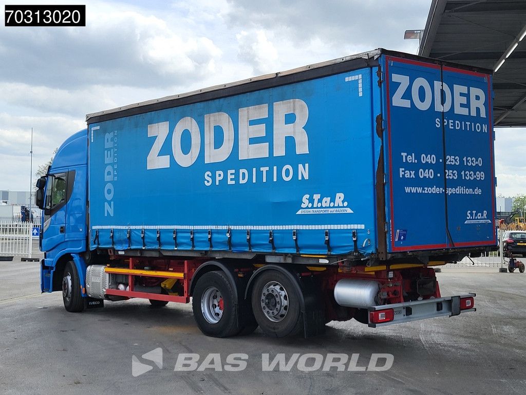 Iveco Stralis 480 6X2 BDF Curtainsider Full Air Retarder Lift-Axle Automatic Euro 6