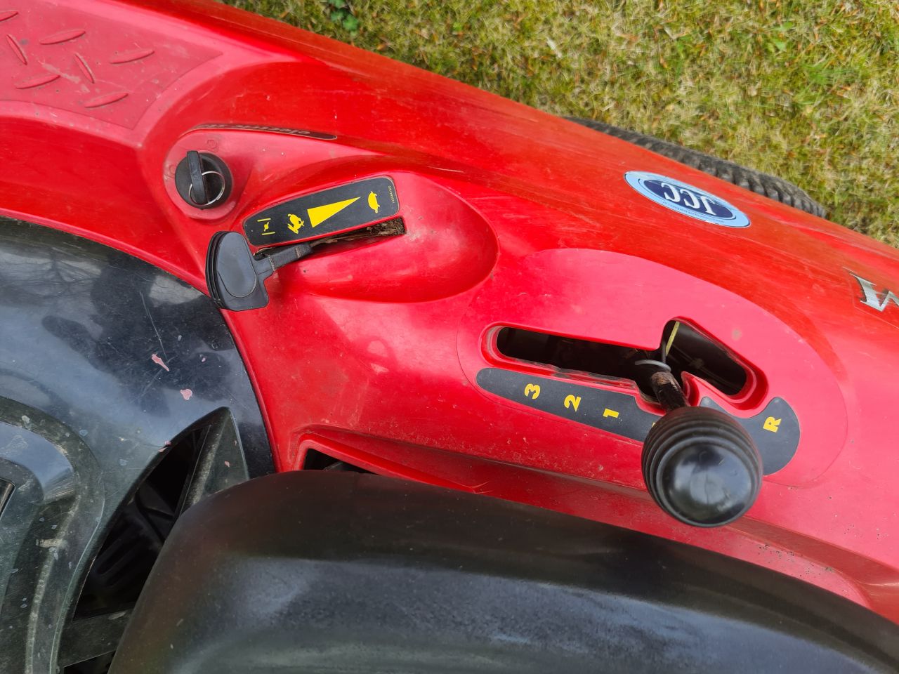 Mountfield zitmaaier met opvangbak.