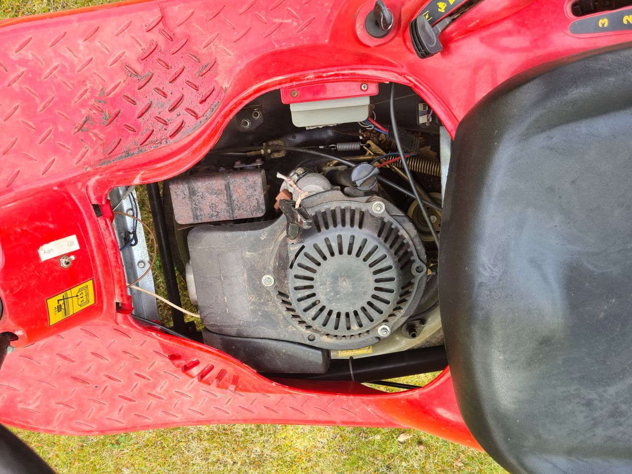 Mountfield zitmaaier met opvangbak.