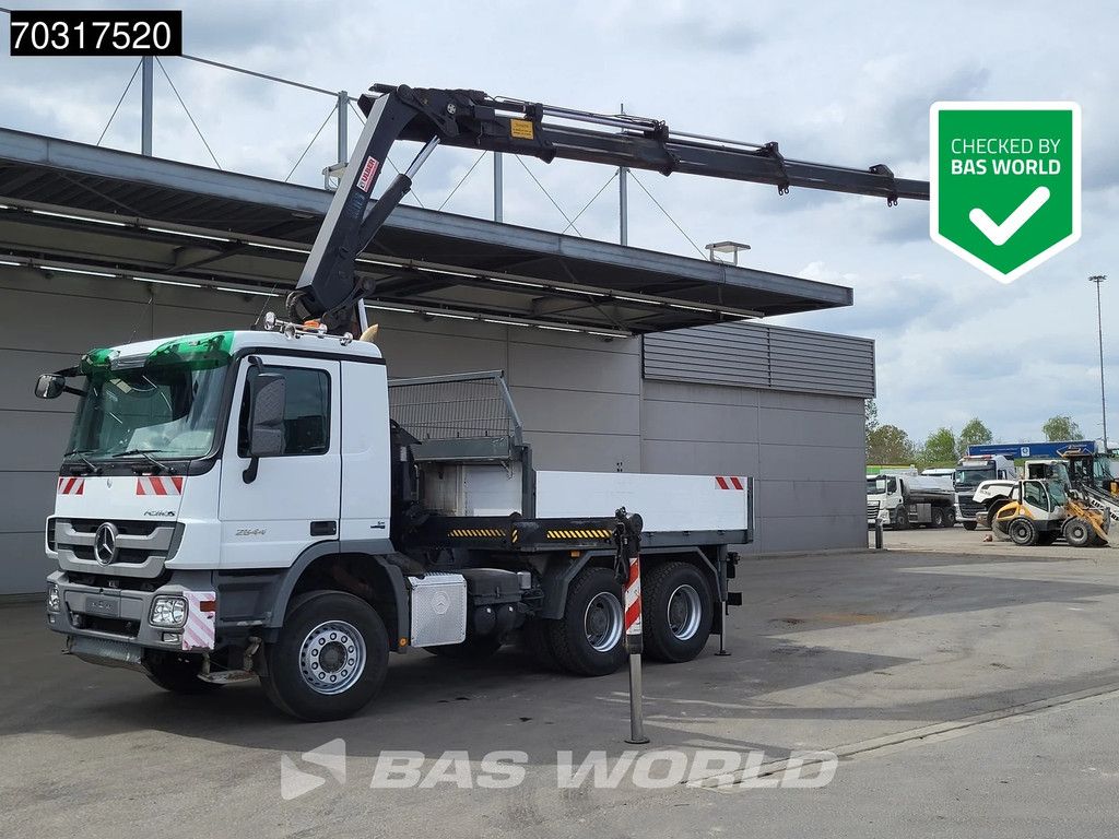Mercedes Actros 2644 6X4 HIAB 244 EP-5 HIDUO Kran Crane Big-Axle Automatic Euro 5