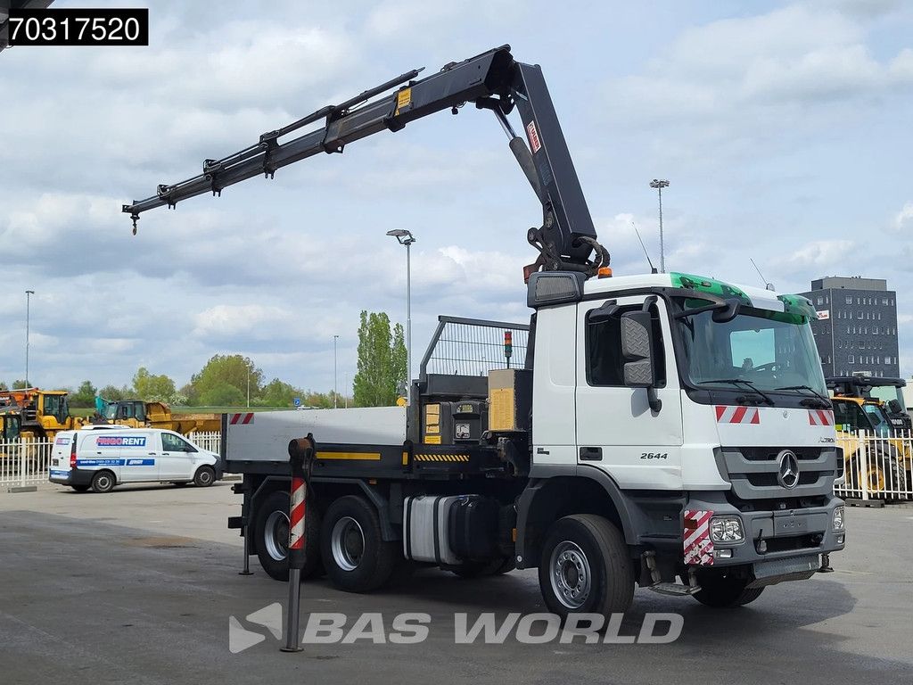 Mercedes Actros 2644 6X4 HIAB 244 EP-5 HIDUO Kran Crane Big-Axle Automatic Euro 5