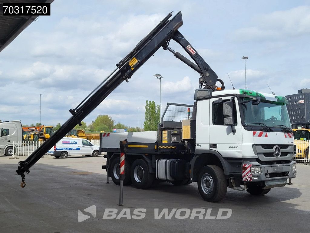 Mercedes Actros 2644 6X4 HIAB 244 EP-5 HIDUO Kran Crane Big-Axle Automatic Euro 5