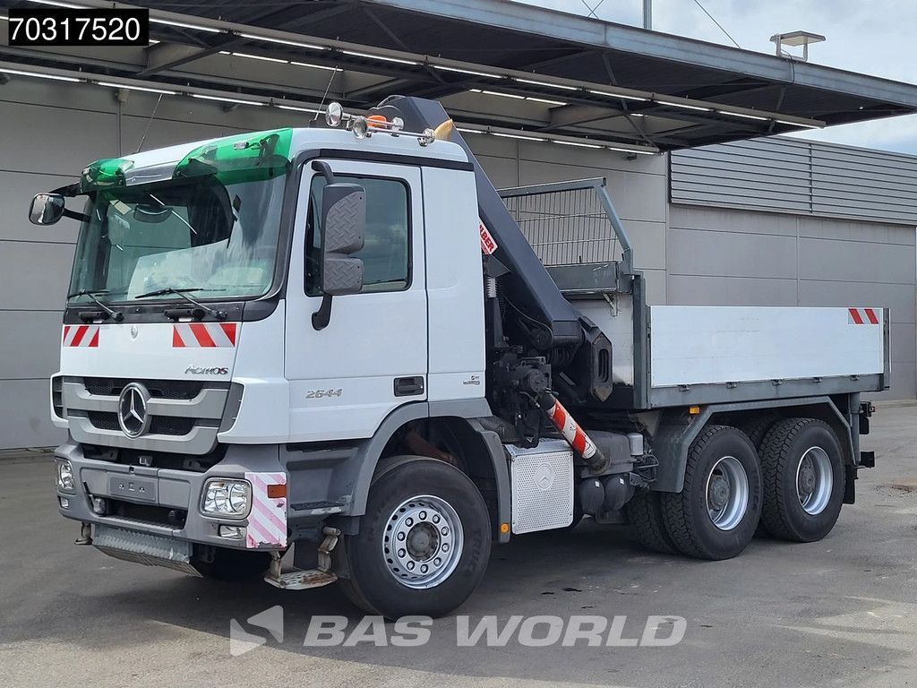 Mercedes Actros 2644 6X4 HIAB 244 EP-5 HIDUO Kran Crane Big-Axle Automatic Euro 5