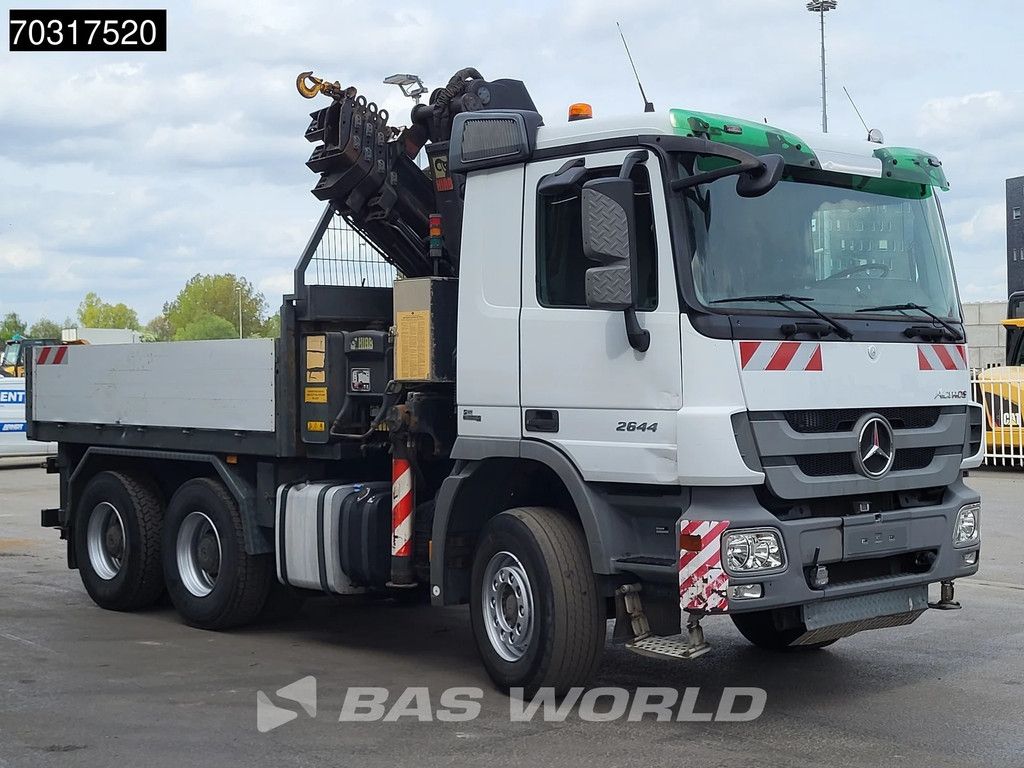 Mercedes Actros 2644 6X4 HIAB 244 EP-5 HIDUO Kran Crane Big-Axle Automatic Euro 5