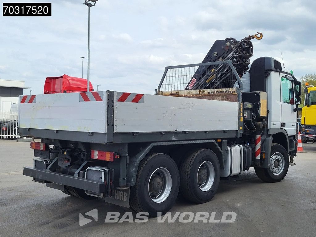 Mercedes Actros 2644 6X4 HIAB 244 EP-5 HIDUO Kran Crane Big-Axle Automatic Euro 5