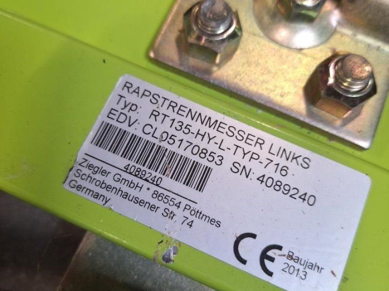 Claas HYDR. SIDEKNIVE