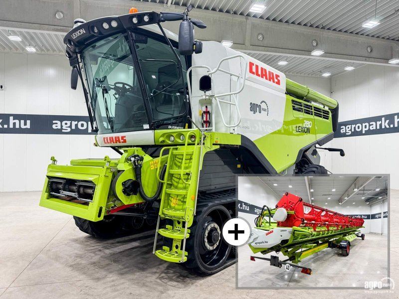 Claas Lion 780TT 12,3 m V1230 header, transport trolley, rape knives