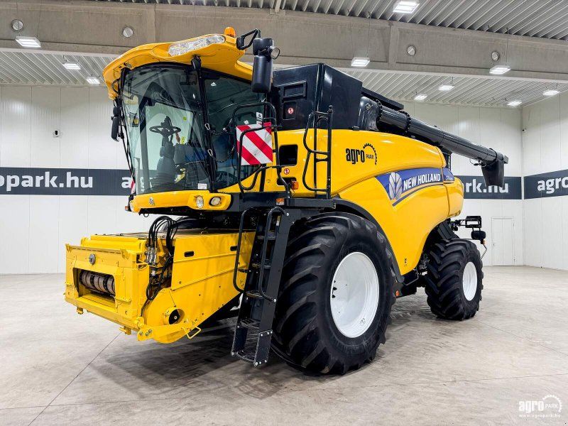 New Holland CR9090 4WD rotor, 10,7 m Varifeed header, transport trolley, rap