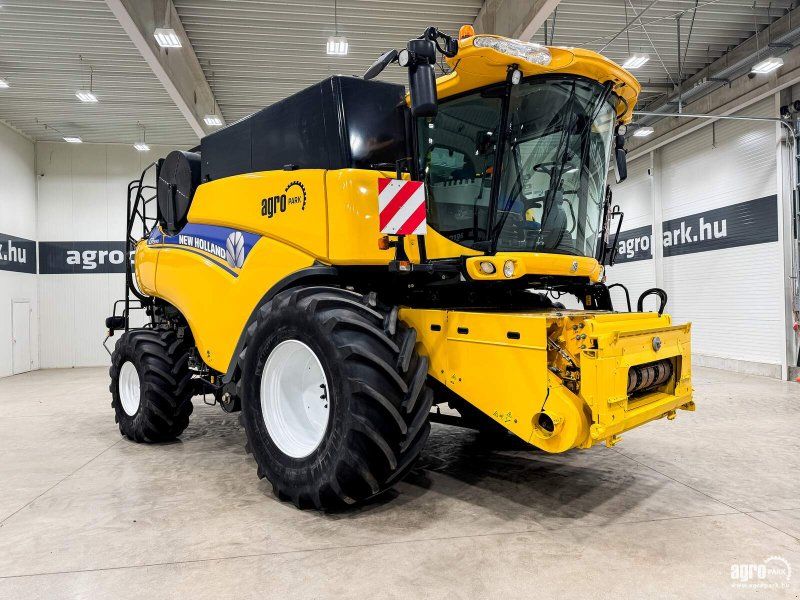 New Holland CR9090 4WD rotor, 10,7 m Varifeed header, transport trolley, rap