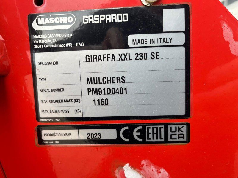 Maschio Giraffa XXL 230 SE