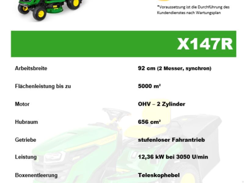 John Deere X147R