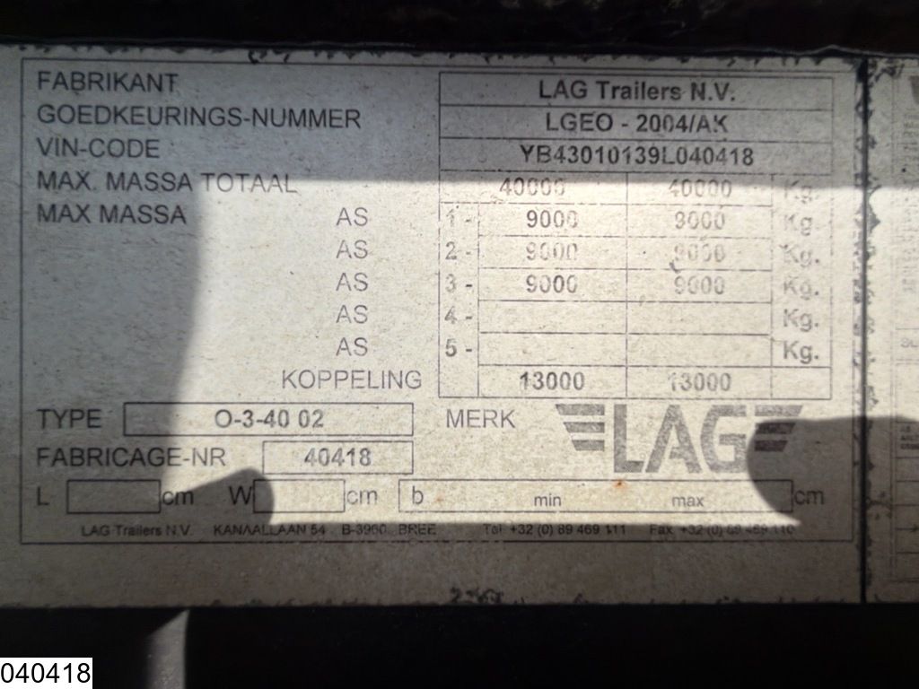 LAG Silo 61000 Liter, 1 Comp