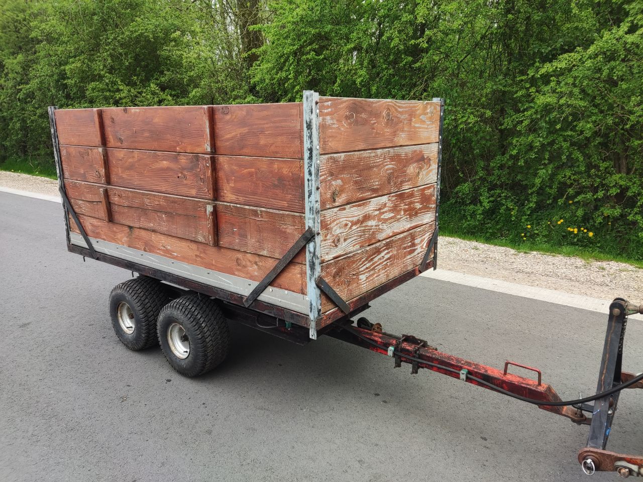 RENAULT tractor (type 421, 42 pk) met mini kipper