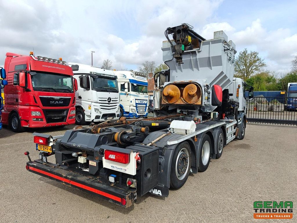 Scania P320 8x2/6 Day Cab Euro6A - HIAB XS211W-3 + Remote Control - Translift 16T - 209,671 km