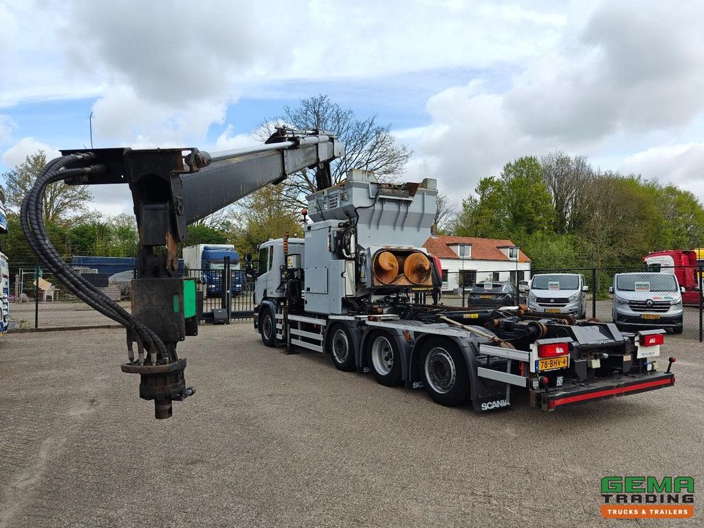 Scania P320 8x2/6 Day Cab Euro6A - HIAB XS211W-3 + Remote Control - Translift 16T - 209,671 km
