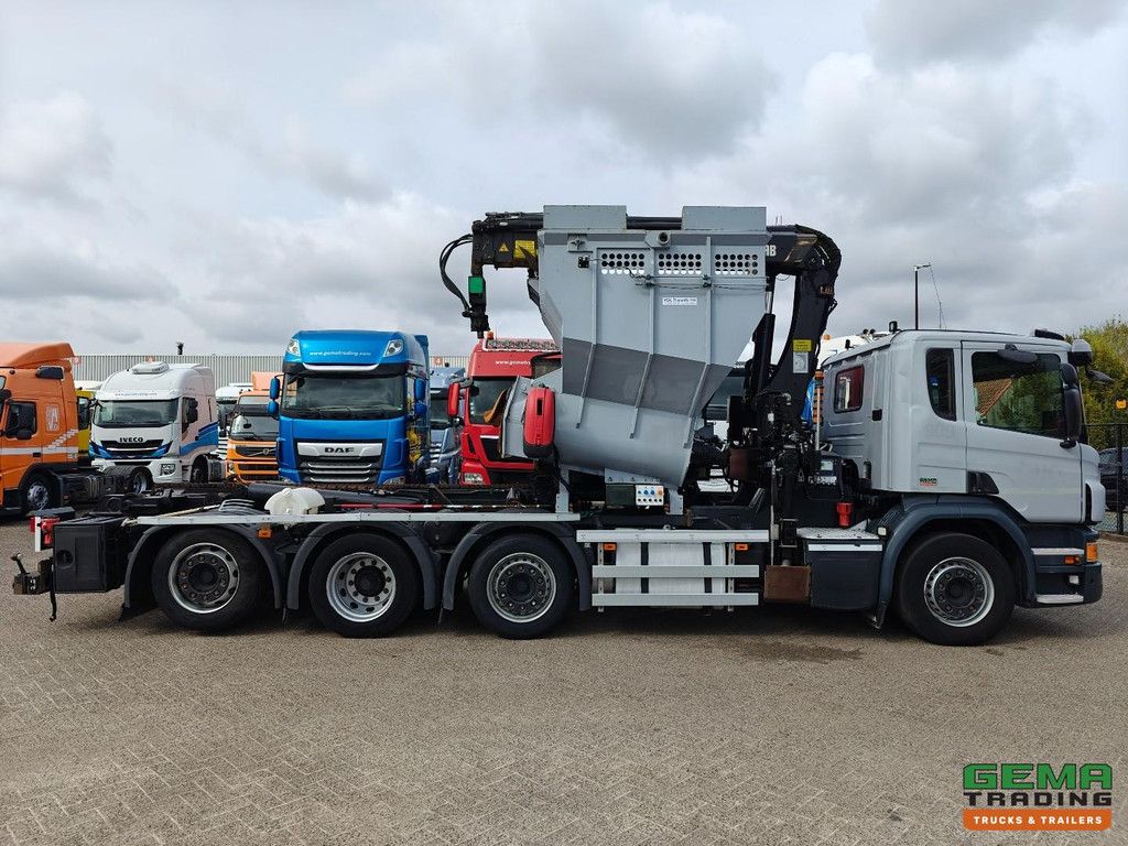 Scania P320 8x2/6 Day Cab Euro6A - HIAB XS211W-3 + Remote Control - Translift 16T - 209,671 km
