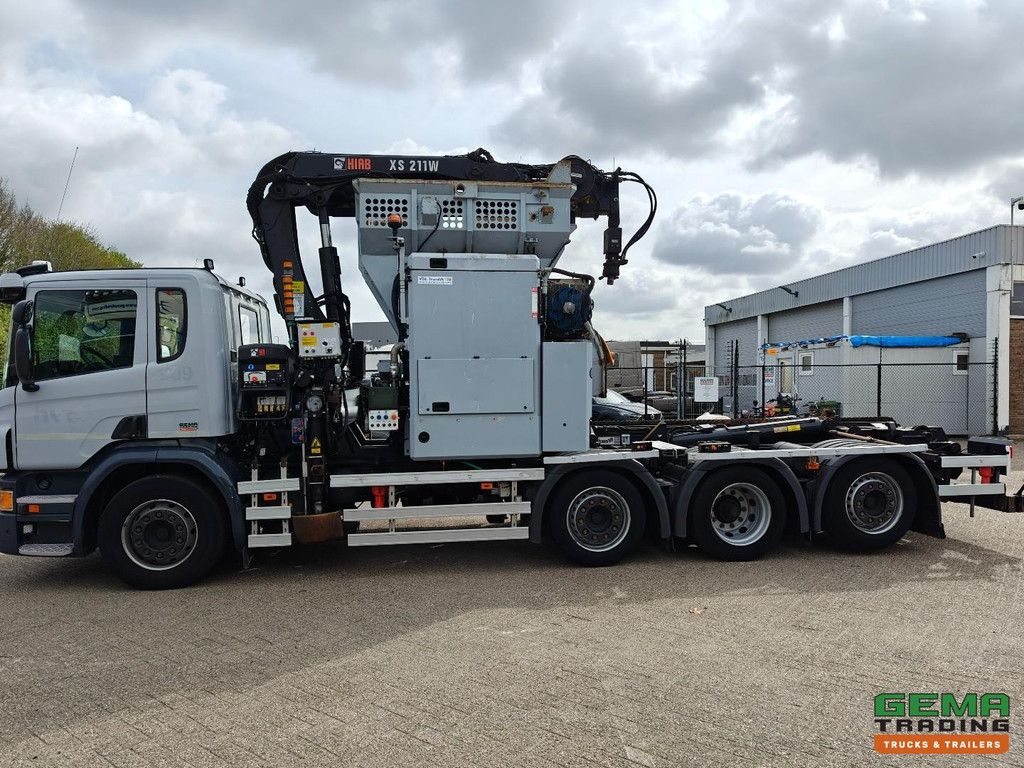 Scania P320 8x2/6 Day Cab Euro6A - HIAB XS211W-3 + Remote Control - Translift 16T - 209,671 km