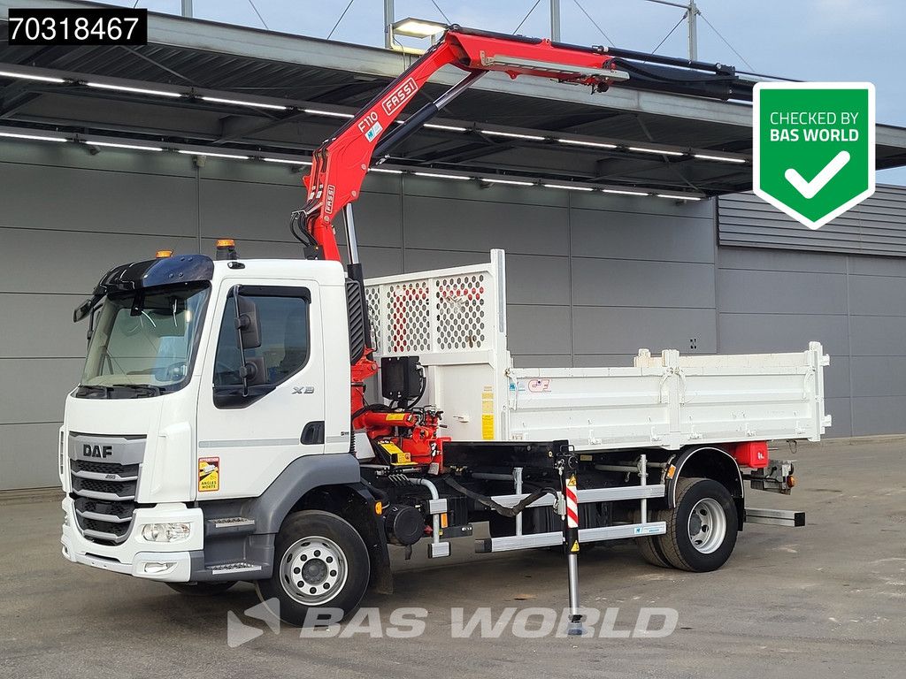 DAF XB 260 4X2 FASSI F110B.0.22 Active Kran Crane 6m3 tipper Automatic ACC Euro 6