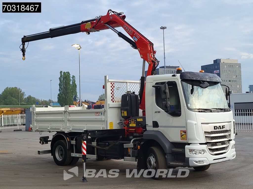 DAF XB 260 4X2 FASSI F110B.0.22 Active Kran Crane 6m3 tipper Automatic ACC Euro 6